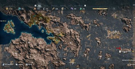 assassin's creed odyssey complete map.